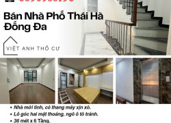 Bán nhà Phố Thái Hà_Phố VIP_Ngõ To_Nhà Đẹp Thang Máy_36mx6T_Giá: 13.4 Tỷ_Lh: 0396935190.