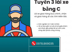 Công Ty PDCO Logistics cần tuyển 3 lái xe bằng C