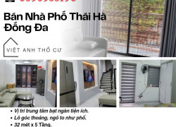 Bán nhà Thái Hà Đống Đa_Trung Tâm Đống Đa_Ngõ To Như Phố_32mx5T_Giá: 7.2 Tỷ_Lh: 0396935190.