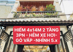 HIẾM NHÀ ✨4❌14M, 2 TẦNG 3PN, QUANG TRUNG GÒ VẤP, HẺM XE HƠI, CHỈ 5.45 TỶ TL