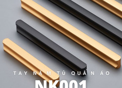 Tay nắm cửa tủ quần áo thanh dài NK001 | Zalo 0901 196 552