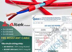 Cáp chống cháy chống nhiễu Altek Kabel - IEC 60331, BS 6387 - Fire resistant cable