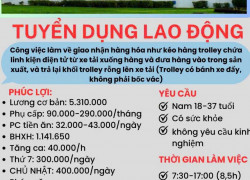 CTY SAM SUNG Tuyển NAM LĐPT làm tại KCN CAO Q9