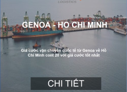 Giá Cước Vận Tải Biển Hàng FCL Từ Genoa, Ý Về Hồ Chí Minh