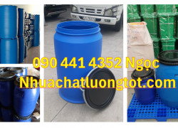 Thùng phuy nhựa đựng thuốc trừ sâu, thùng phuy nhựa 120 lít đựng thức ăn chăn nuôi, thùng phuy nhựa đựng sữa bò