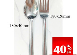 Bán muỗng nĩa cơm inox 18cm giá rẻ