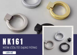 Núm cửa tủ dạng vòng cao cấp NK161 | Zalo 0901 196 552