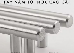 Tay nắm tủ inox cao cấp dạng thanh NK168 | Zalo 0901 196 552