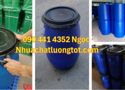 Thùng phuy nhựa 30 lít, chuyên nhập khẩu thùng phuy nhựa 50 lít mới, thùng phuy 60 lít đựng hóa chất, thùng