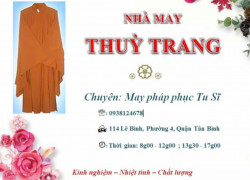 Nhà May Thuỳ Trang Chuyên may pháp phục tu sĩ Tuyển 5 thợ cắt may