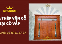 Giá cửa thép vân gỗ tại Gò Vấp