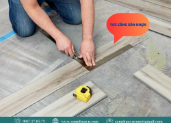 Tấm dán sàn giả gỗ tiết kiệm 70% chi phí lát sàn nhà