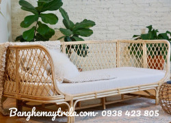 Băng ghế sofa mây hiện đại phòng khách