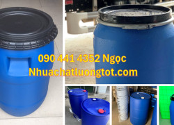 Bán thùng phuy nhựa 30L đựng gạo, thùng phuy nhựa 50 lít đựng dầu thực vật, thùng nhựa 100 lít đựng hóa chất