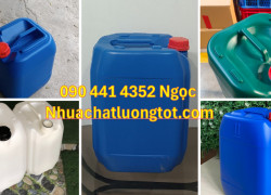 Bán can nhựa 10L, can nhựa 20 lít đựng dầu, can đựng nhớt 25 lít vuông, can nhựa 30L đựng nông dược