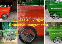 Thùng rác nhựa 1000 lít HDPE, xe thu gom rác 1000 lít composite, thùng đựng rác 1000 lít có bánh xe cao cấp