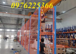 Nhận sản xuất vách lưới ngăn kho, hàng rào ngăn kho theo yêu cầu