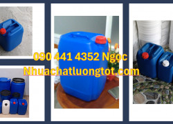 Can nhựa 10 lít màu vàng, can nhựa 20L chống trượt, can nhựa 25 lít đựng hóa chất, can nhựa 30L đựng dung môi