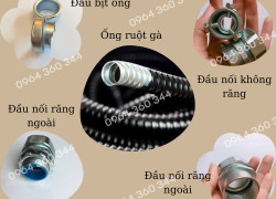 Ống sun sắt bọc nhựa PVC đen luồn dây điện