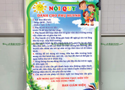 BẢNG NỘI QUY DÀNH CHO PHỤ HUYNH (M03)
