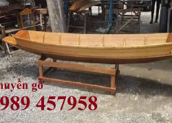 Thuyền gỗ khu du lịch 6-8 người, Thuyền gỗ chèo tay 4 người