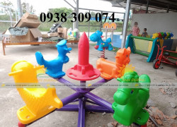 Mâm quay ngựa giá rẻ, đu quay trẻ em nhập khẩu