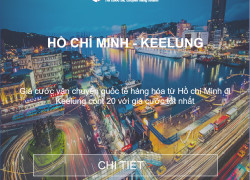 Giá cước vận tải biển từ Hồ Chí Minh đi Keelung