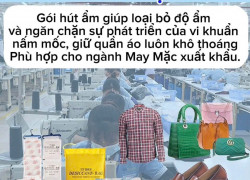 Gói hút ẩm cho quần áo, hàng may mặc