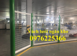 Vách lưới mạ kẽm ngăn kho, vách lưới sơn tĩnh điện ngăn kho