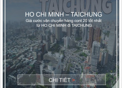 Giá Cước Vận Tải Biển Từ Hồ Chí Minh Đi Taichung