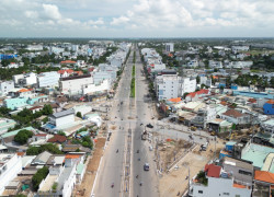Đất nền MT QL50 trung tâm TP Gò Công, sổ hồng riêng, chỉ từ 650 triệu/nền