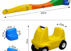 Bộ xe trượt dốc cho bé hàng nhập khẩu chất lượng cao
