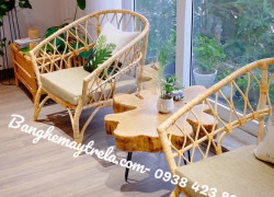 Ghế mây đan vuông