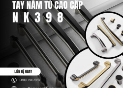 Tay nắm tủ cao cấp dạng phối hợp NK398 | Zalo 0901 196 552