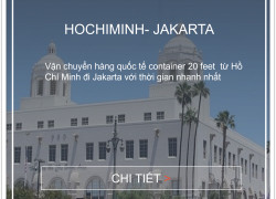 Giá cước vận tải biển từ Hồ Chí Minh Đến Jakarta