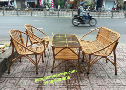 Bàn ghế mây sò phòng khách