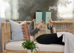 Ghế sofa mây phòng khách hiện đại đơn giản