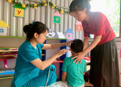 Chương trình khám sàng lọc miễn phí cho trẻ mầm non tại Giao Thuỷ