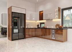 Tủ bếp Acrylic Bóng Gương Sang Trọng Và Bền Đẹp