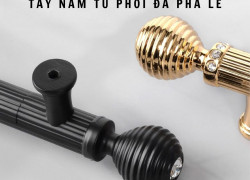 Tay nắm tủ phối đá pha lê cao cấp NK405 | Zalo 0901 196 552