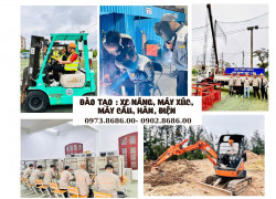ào tạo vận hành Máy xúc, Xe Nâng, Máy cẩu, Hàn, Điện tại hải phòng