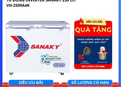 Tủ đông Inverter Sanaky 250/210 lít VH-2599A4K