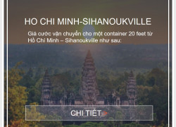 Giá cước vận chuyển hàng hóa từ Việt Nam đi Sihanoukville, Cambodia