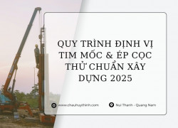 ĐỊNH VỊ TIM MỐC & ÉP CỌC THỬ