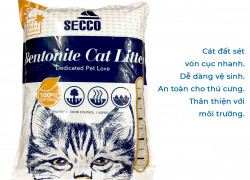 Cát Vệ Sinh Cho Mèo Bentonite Cat Litter 10L Secco
