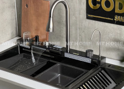 Chậu Rửa Chén 1 Hộc Đa Năng Hiển Thị Nhiệt Độ MTCR-73