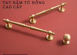Tay nắm tủ đồng kiểu đốt tròn cổ điển NK414D | Zalo 0901 196 552