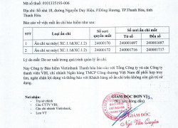 ẤN CHỈ 2024 - CÔNG TY BẢO HIỂM VIETINBANK THANH HOÁ THÔNG BÁO MẤT ẤN CHỈ NĂM 2024