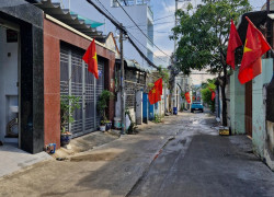 Hiếm, Nhà 2 tầng 100m2, ngang 5m, ngay trường THCS Hoa Lư, TP Thủ Đức (Q9 cũ)