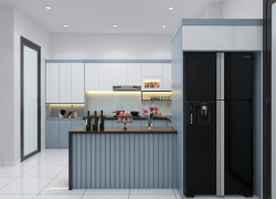 Tủ Bếp Gỗ Công Nghiệp MDF Chống Ẩm Lõi Xanh Cao Cấp